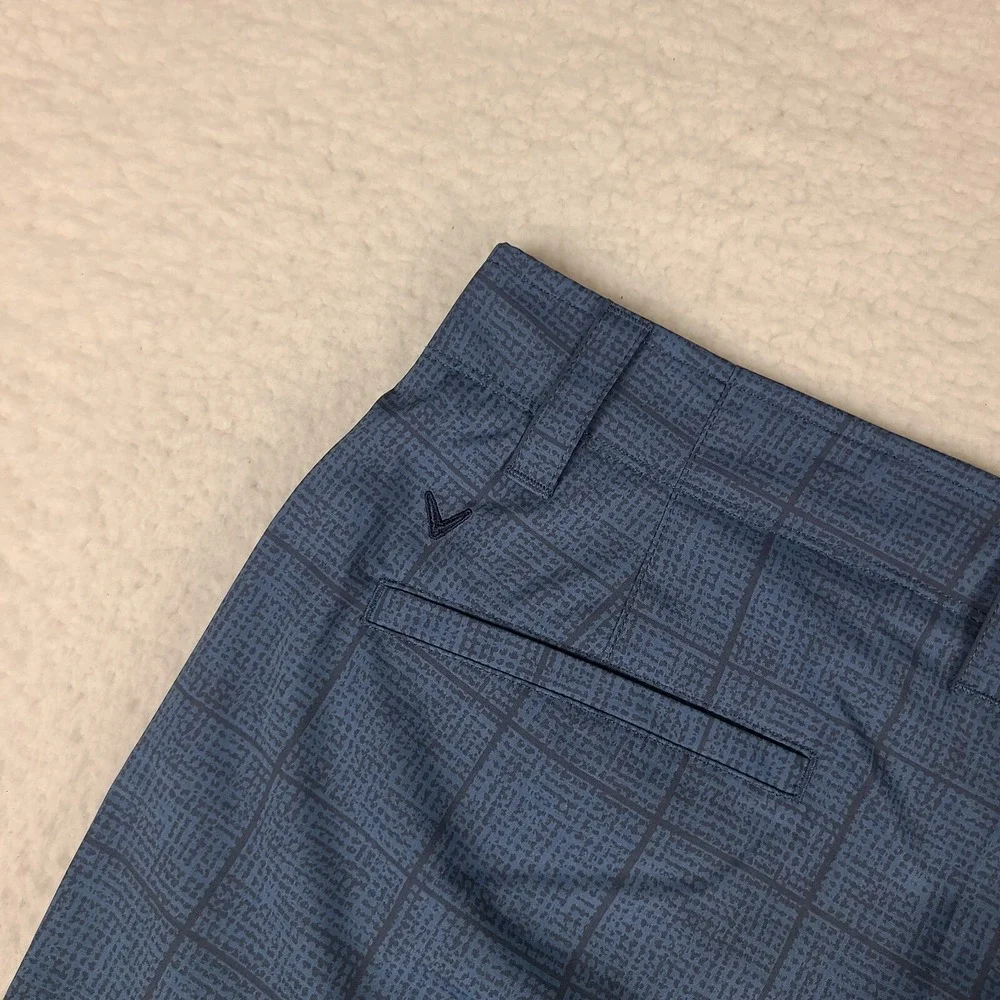 Callaway Shorts Mens 40 Blue Plaid 10